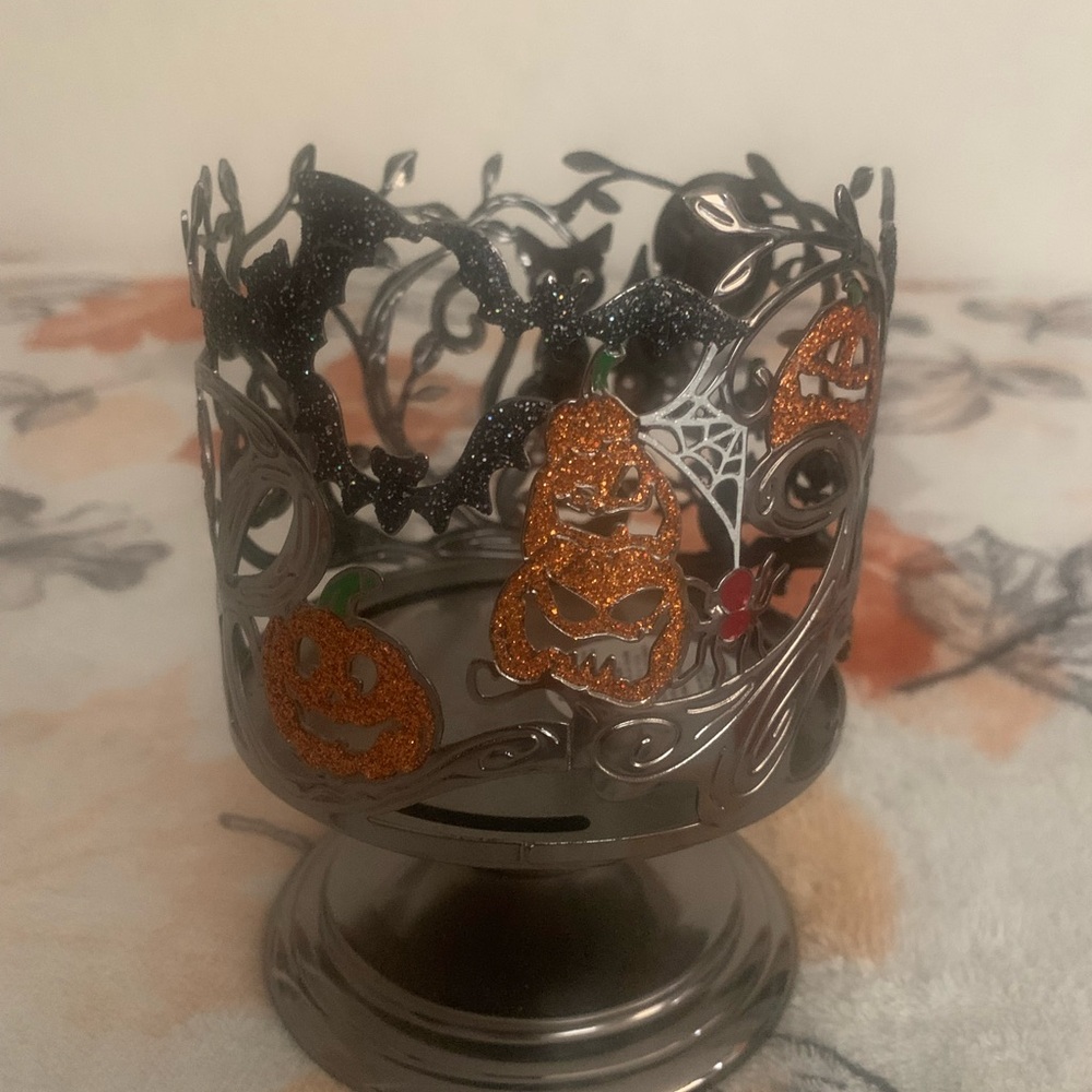 Bath and Body works Halloween three wick candle holder